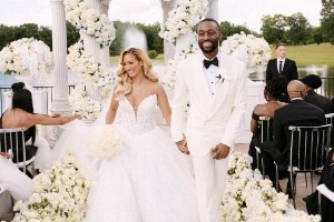 郎才女貌！肯巴-沃克与歌手Marissa月初在佐治亚举办浪漫婚礼